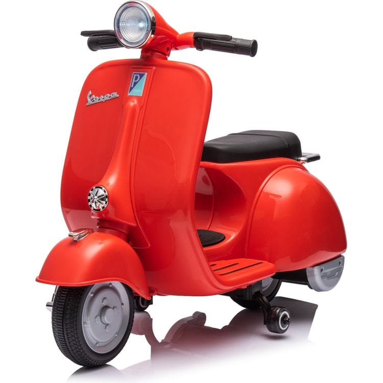 12V Vespa Electric Ride-On Scooter - Red