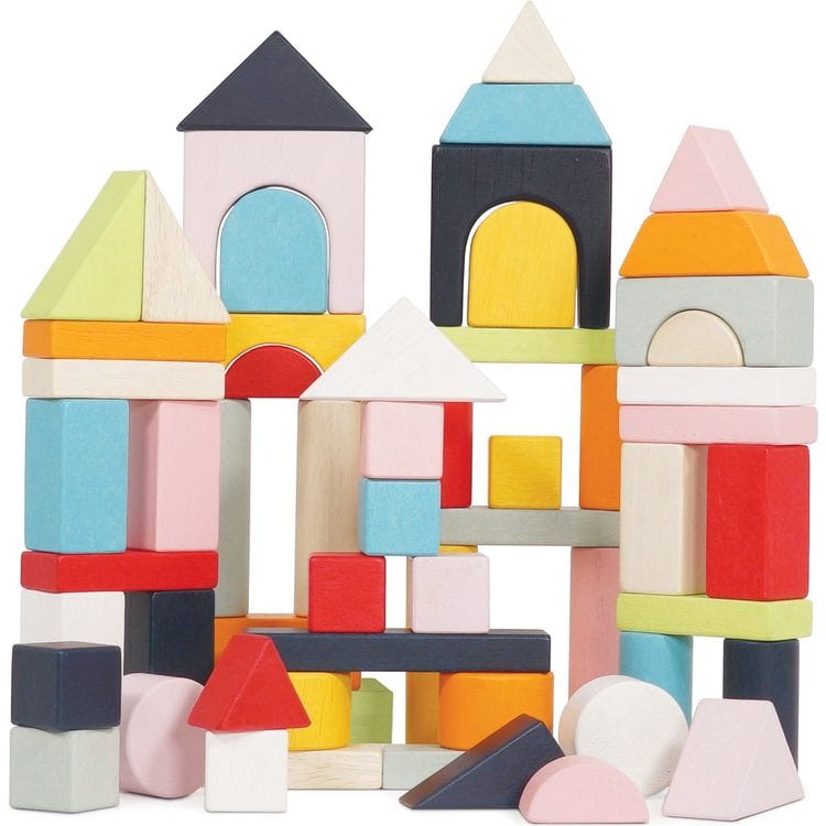 60 Piece Colourful Building Blocks