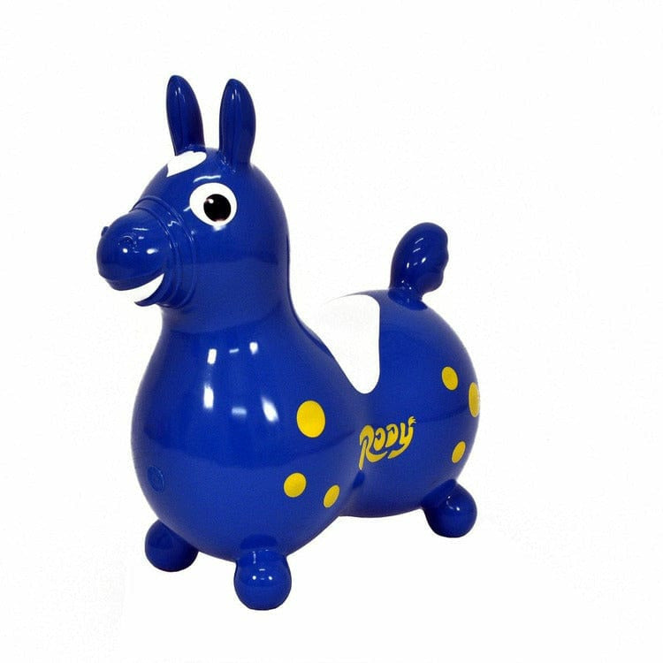 Blue Rody Horse Inflatable Bouncer Ride-on