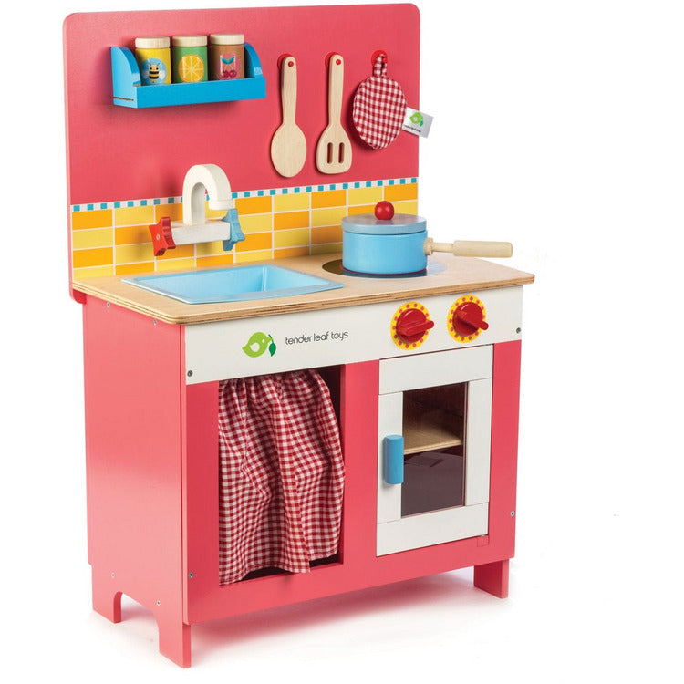 Wooden Cherry Pie Kitchen Play Set