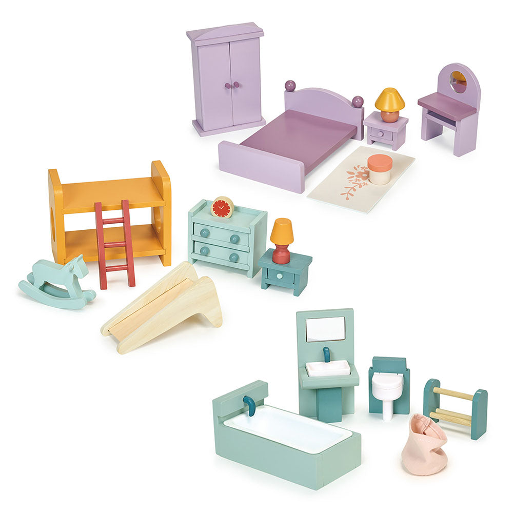 Dollhouse Upstairs Furniture Bundle