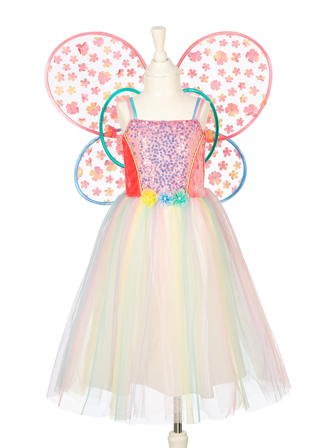 Flora Dress & Wings Set (Green) - 5-7 Years