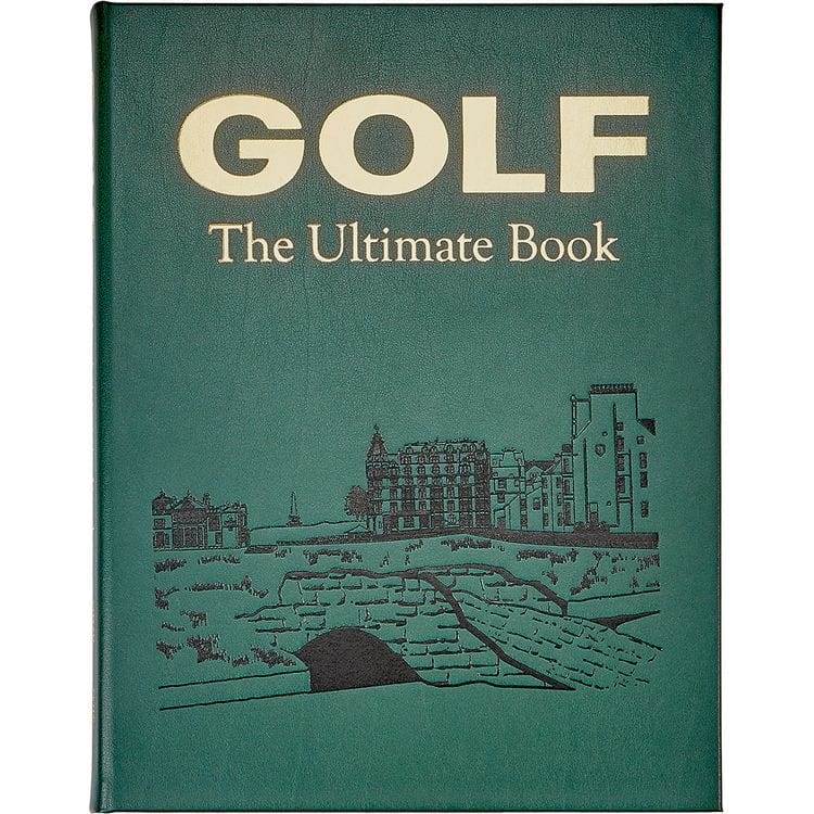 "Golf: The Ultimate Book" in Green Bonded Leather
