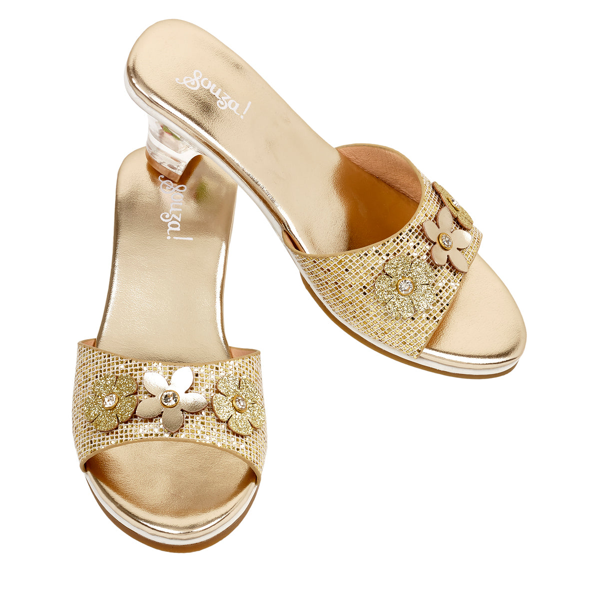 High-Heel Ellina Slipper (Gold) - Size 12-13