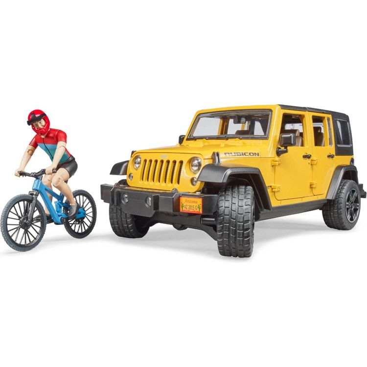 Jeep Wrangler Rubicon with Mountain Bike & Figurine