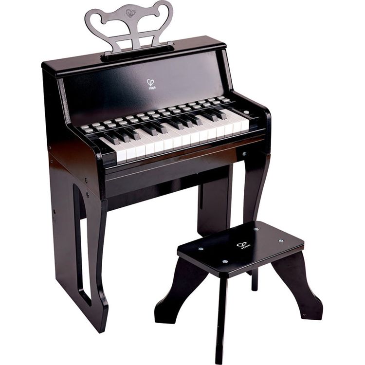 Learn with Lights Black Piano & Stool