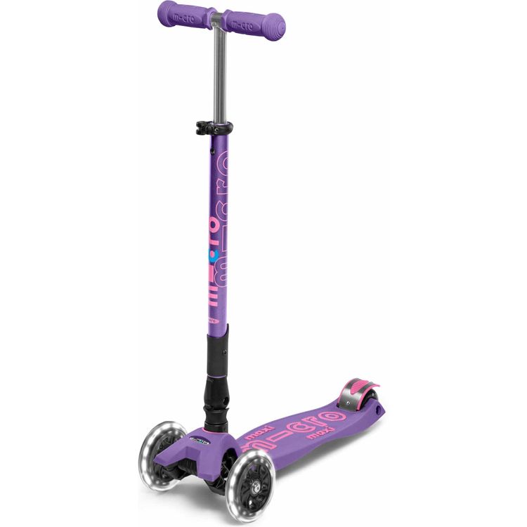 Micro Maxi Foldable LED Scooter -  Purple