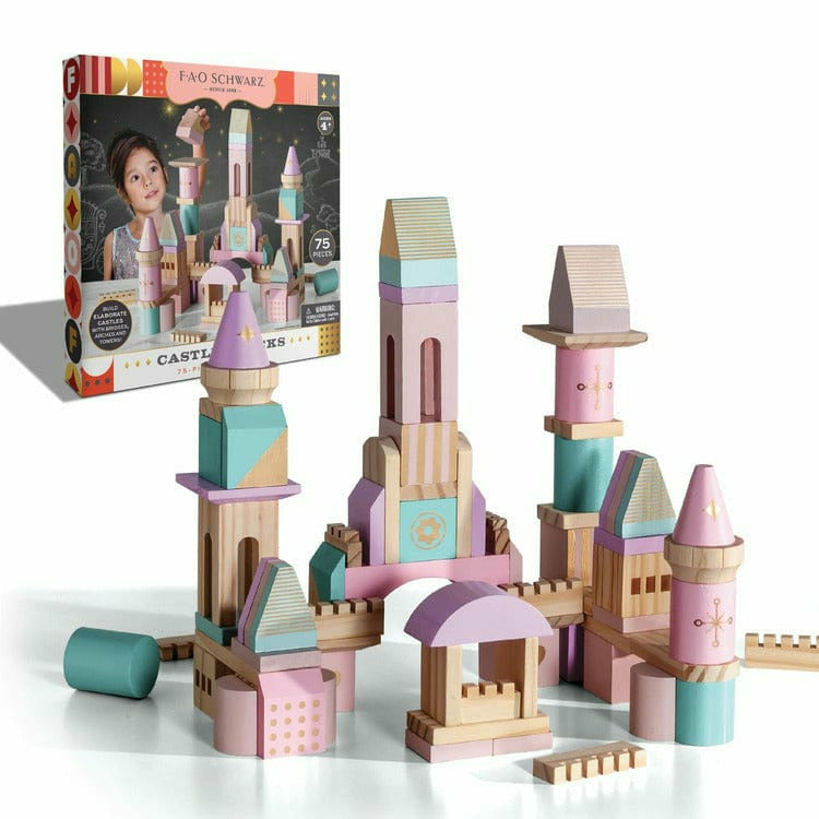 Wood Castle Blocks 75pcs
