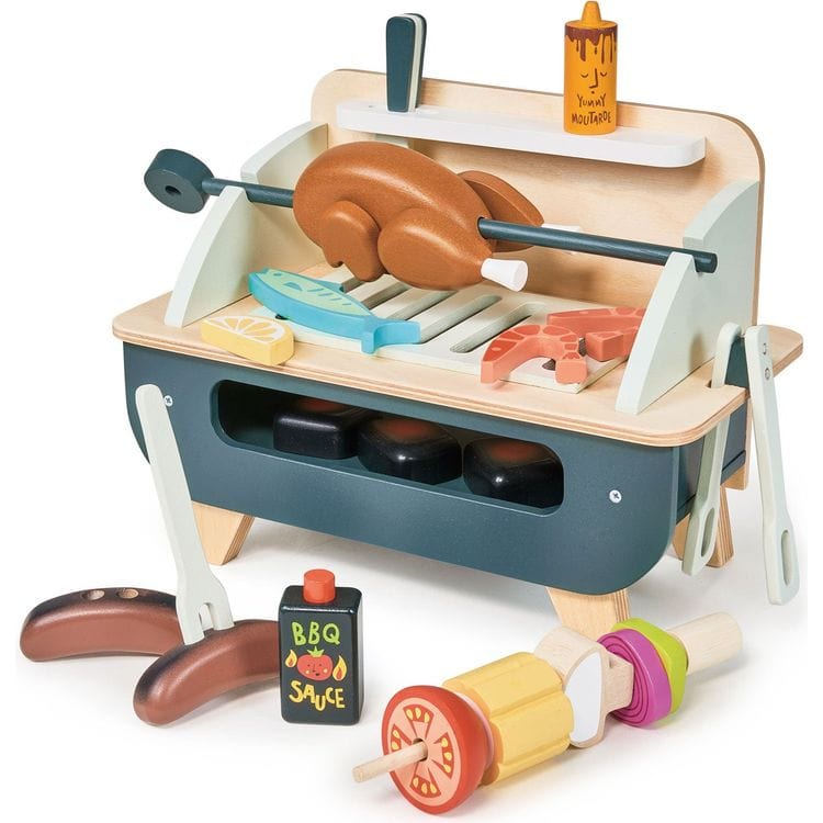 Wooden Barbeque Play Set